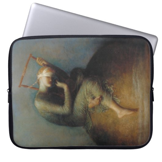 Hoffnung (von George Frederick Watts) Laptopschutzhülle (Vorderseite)