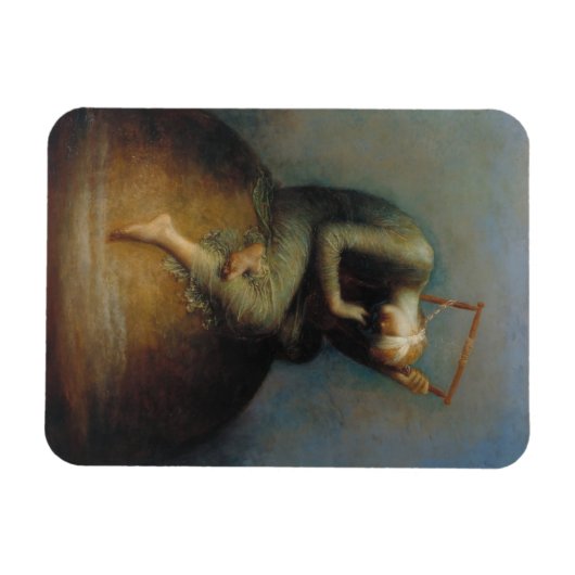 Hoffnung (von George Frederick Watts) Magnet (Horizontal)