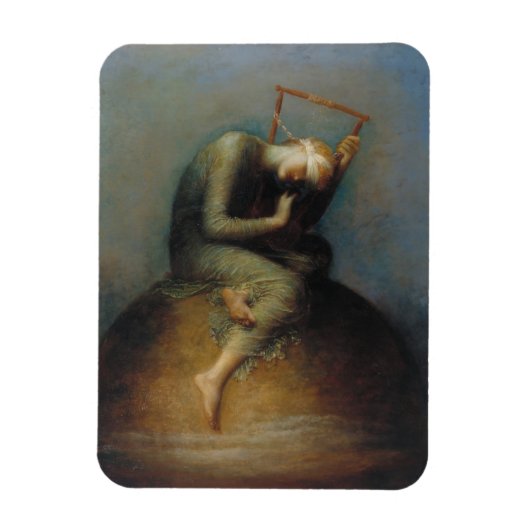 Hoffnung (von George Frederick Watts) Magnet (Vertikal)
