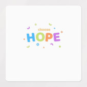 Hoffnung wählen etiketten (Design 1)