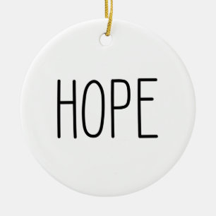 HOFFNUNG Weihnachtsminimale Keramik-Verzierung Keramik Ornament