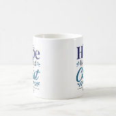 Hoffnung wird in Christus gefunden Inspirierendes Kaffeetasse (Mittel)