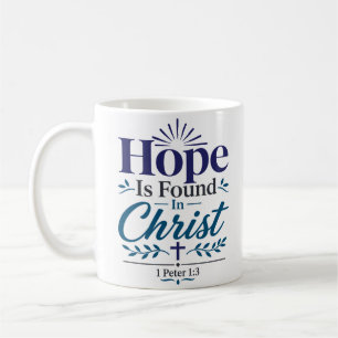 Hoffnung wird in Christus gefunden Inspirierendes  Kaffeetasse