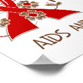 Hoffnung zählt 3 AIDS Poster (Ecke)