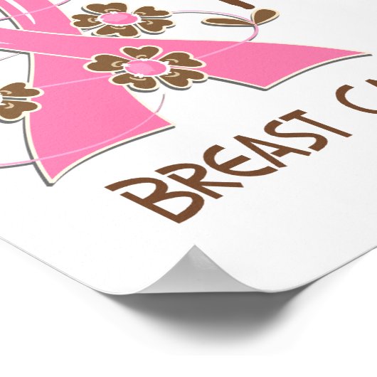 Hoffnung zählt 3 Brustkrebs Poster (Ecke)