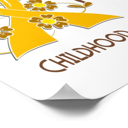 Hoffnung zählt 3 Kinderkrebs Poster (Ecke)