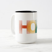 Hoffnung Zweifarbige Tasse (Vorderseite Links)