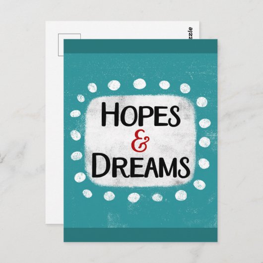 Hoffnungen & Träume Postkarte (Vorne/Hinten)