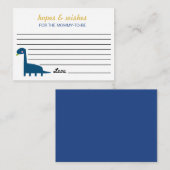 Hoffnungen & Wünsche für Mutter Dinosaur Baby Dusc Begleitkarte (Vorne/Hinten)