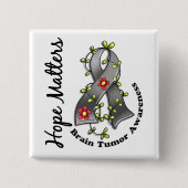 Hoffnungs-Angelegenheits-Gehirn-Tumor des Button (Vorderseite)