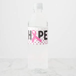 Hoffnungs-Band - Krebs-Bewusstseins-Wasser Wasserflaschenetikett