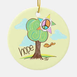 Hoffnungs-Baum-Verzierung Keramik Ornament