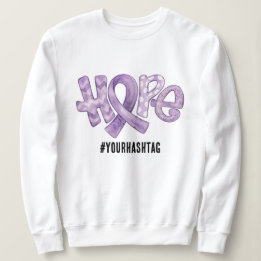 Hoffnungs-Bewusstseins-Schleife Personalisierter H Sweatshirt
