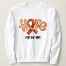 Hoffnungs-Bewusstseins-Schleife Personalisierter H Sweatshirt