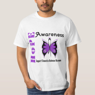 Hoffnungs-Bewusstseins-Schmetterling Häusliche Gew T-Shirt