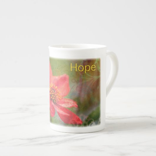 Hoffnungs-Blume Porzellantasse (Vorderseite Rechts)