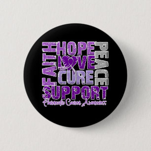 Hoffnungs-Liebe-Heilungs-pankreatischer Button