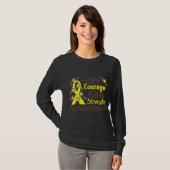 Hoffnungs-Mut-Glauben-Stärke3 Hydrocephalus T-Shirt (Vorne ganz)