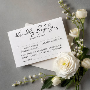 Hoffnungs-Traum-Hochzeit-Antwortkarte Einladung