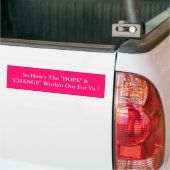"HOFFNUNGS-" u. "ÄNDERUNGS" Rosa Autoaufkleber (Auf Lkw)