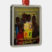 Hoffnungs-Verzierung Silbernes Ornament (Rechts)