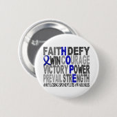 Hoffnungs-Wort-Collage, die Spondylitis Ankylosing Button (Vorne & Hinten)