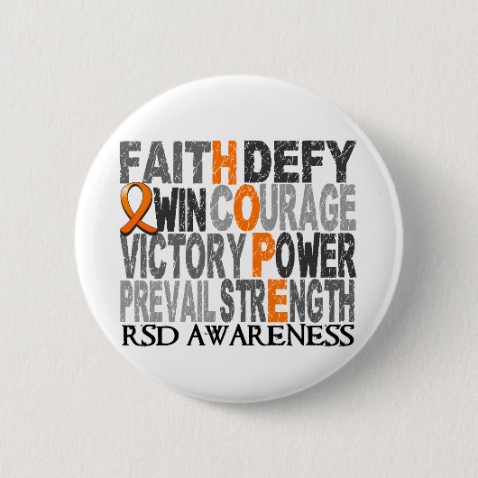 Hoffnungs-Wort-Collage RSD Button (Vorderseite)