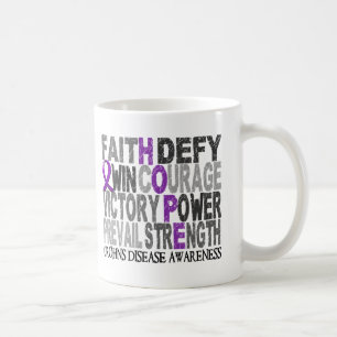 Hoffnungs-Wort-Collagecrohns Krankheit Kaffeetasse
