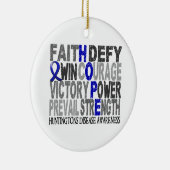 Hoffnungs-Wort-Collagen-Chorea Huntington Keramikornament (Rechts)