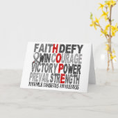 Hoffnungs-Wort-Collagen-Jugenddiabetes Karte (Gelbe Blume)