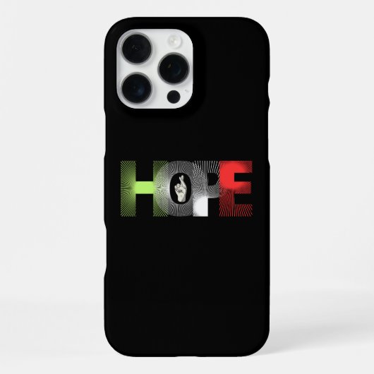 Hoffnungsabdeckung iPhone Hülle (Rückseite)