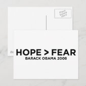 Hoffnungsangst Postkarte (Vorne/Hinten)