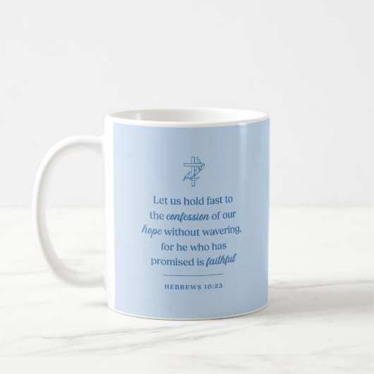 Hoffnungsbekenntnis Christlich Kaffeetasse (Links)