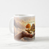 Hoffnungsberg-Tasse 'Halte fest' Kaffeetasse (Vorderseite Links)