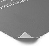 Hoffnungsbewusstsein Poster & Print (Ecke)