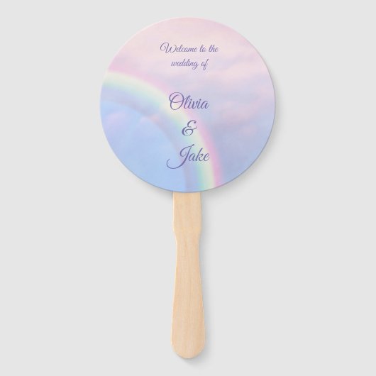 Hoffnungsbogen - Pastellfächer, Handfächer (Vorderseite)