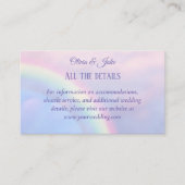 Hoffnungsbogen - Pastellfarben, Hochzeit Begleitkarte (Vorderseite)