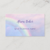 Hoffnungsbogen - Pastellfarben, Visitenkarte (Vorderseite)