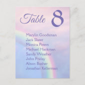 Hoffnungsbogen - pastellfarbene Sitzkarten Postkarte (Vorderseite)