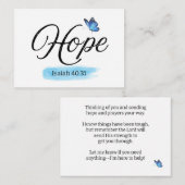 Hoffnungsförderung Mitteilungskarte (Vorne/Hinten)