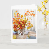 HOFFNUNGSGEBURTSTAG * DER BESTE JE* KARTE (Gelbe Blume)