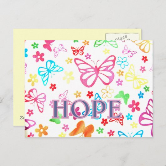 Hoffnungskarte Postkarte (Vorne/Hinten)