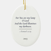 Hoffnungslicht Keramik Ornament (Hinten)