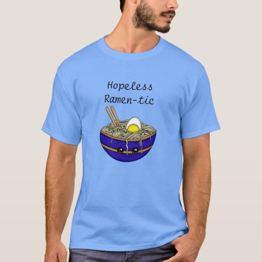 hoffnungslos Ramen-tic | Funny Ramen Food Puff T-Shirt (Vorderseite)