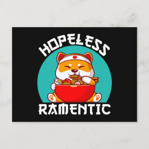 hoffnungslos Ramentic Corgi Dog Anime Postkarte