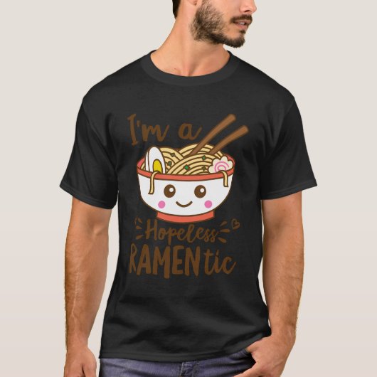 hoffnungslos Ramentic Hoodie Niedlich Kawaii Ramen T-Shirt (Vorderseite)