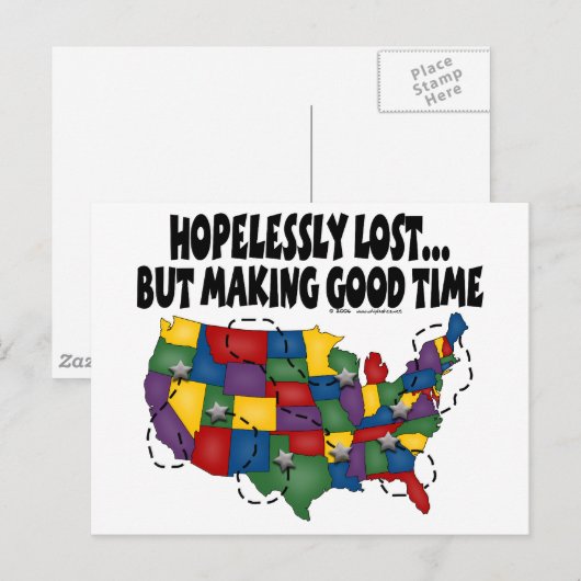 Hoffnungslos verloren… Postkarten (Vorne/Hinten)