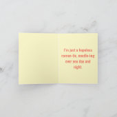 Hoffnungslose Ramen-tic - Funny Ramen Noodle Liebe Karte (Innenseite)