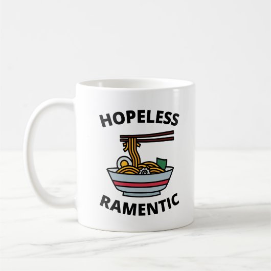 Hoffnungsloser Romantiker Kaffeetasse (Links)