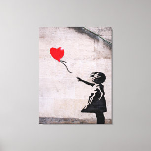 Hoffnungsmädchen mit Luftballon Banksy Leinwanddruck